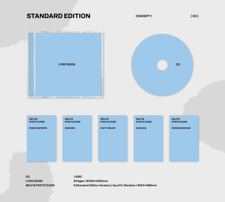 LE SSERAFIM - JAPAN 3rd Single 'CRAZY' Standard Edition