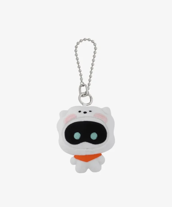 RJ X WOOTTEO - Plush Keyring (white) 0 RJ X WOOTTEO | Plush Keyring (white) – Image 1