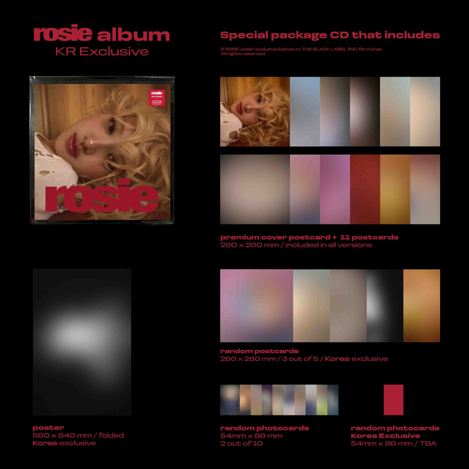 ROSÉ (BLACKPINK) - First studio album 'rosie' (KR Exclusive) 1