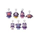 bt21 villain plush keyring angel & villain